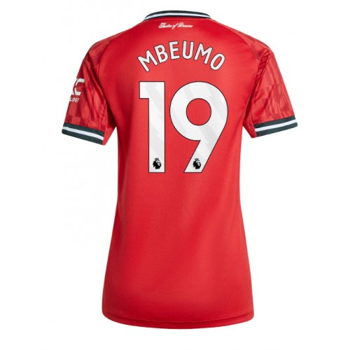 Fotbalové Dres Manchester United Bryan Mbeumo #19 Dámské Domácí 2025-26 Krátký Rukáv